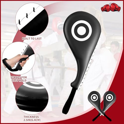 7 in 1 Taekwondo Kick Pad Boxing Training Equipment - color: Black