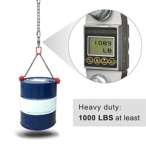 2Pcs 28 inch Silver Hanging Chain with 4 Carabiner Hammock Extender Chain - color: Silver, size: 28"
