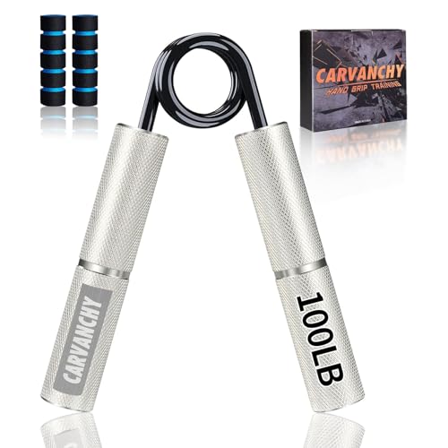 Grip Strength Trainer Set, 6 Pack, 50-350LB, Wrist Forearm Strengthener, Metal No Slip, Hand Grip Gripper Strengthener for Strength Training and Exercise, Hand Workout Squeezer Grip Strength - color: Silver
