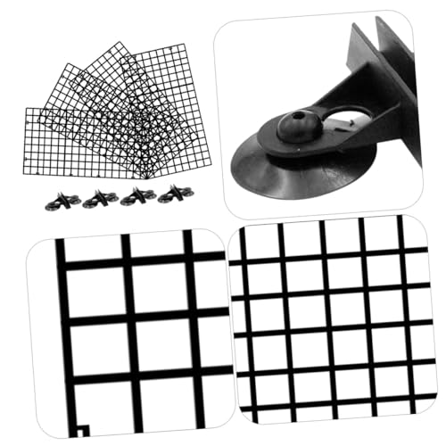 TEHAUX 1set Aquarium Isolation Panel Lattice Plate Black Spliced Divider Cups Easy to Install Fish Tank Divider for Breeding and Separation