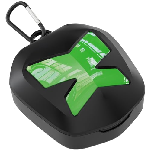 ARGOMAX Mouth Guard Case with Clip, Ventilated Hard Shell - color: Green