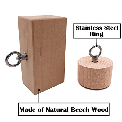 Wooden Pinch Block Grip Workout Climbing Power Grip Forearm Finger Exerciser Strength Training Strengthener Equipment - color: set (as the picture shows)
