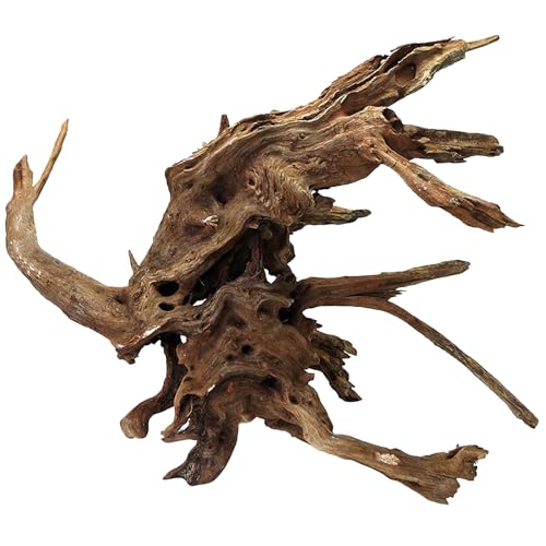 Large Natural Aquarium Driftwood Reptiles Branches Terrarium Ornament Sinkable Wood Decor Trunk Fish Tank Log Habitat Decoration (11"-17")