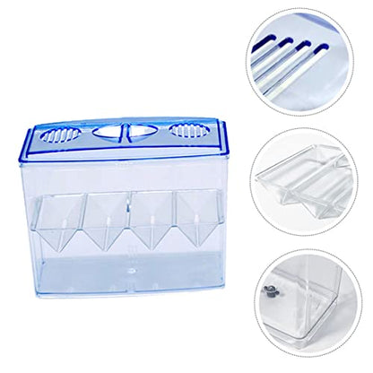Toddmomy 1pc Stand Alone Fish Hatching Box Isolation Breeding Tank for Small Fish Self-Floating Design Prevents