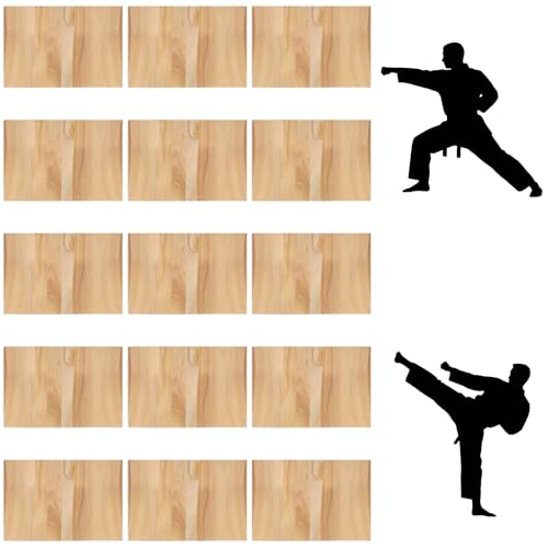 15 Pcs Taekwondo Karate Breaking Boards, Breakable Karate Thin Wooden Board