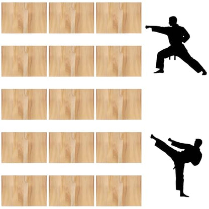 15 Pcs Taekwondo Karate Breaking Boards, Breakable Karate Thin Wooden Board
