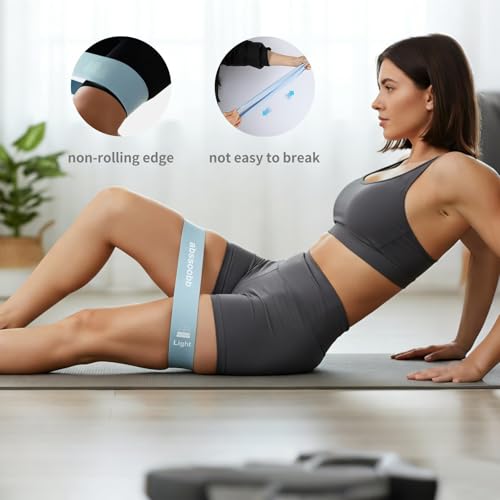2-Pack Wide Heavy Resistance Bands, 25/50 lb, for Glutes & Legs