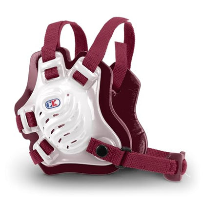 Cliff Keen Tornado Wrestling Headgear - color: Translucent / Maroon / Maroon
