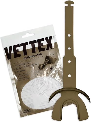 Vettex DoubleGuard Mouth Guard with Lip Protection, Vegas Gold - color: Vegas Gold