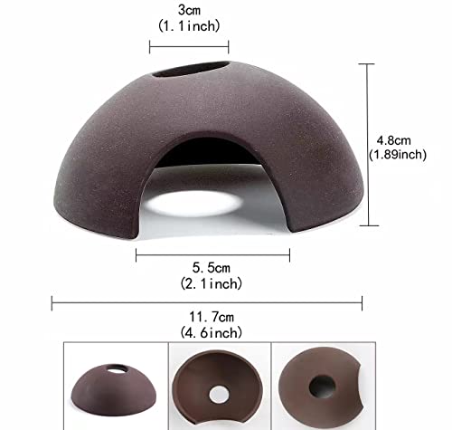 Aquarium Ceramics Cave Decoration, Fish Tank Accessories for Betta Fishes Shrimp Shelter Breeding Tube Hiding, Aquatic Pets to Rest, Betta Fish Toys