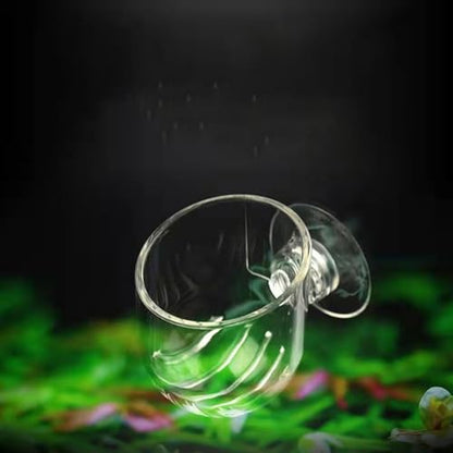 10 Pcs Aquarium Plant Holder, Clear Fish Tank Plant Holder for Aquascape Decoration, Red Worm Feeder, Aquarium Planter Pot with Suction Cup, Betta Fish Tank Accessories Aquariums Decor
