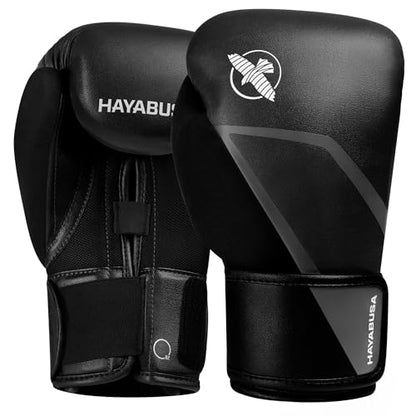 Hayabusa E1 Boxing Gloves for Men and Women - color: Black/Grey, size: 12oz