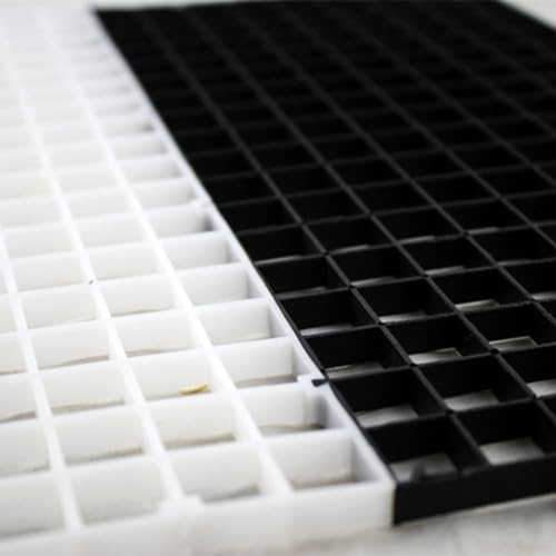 2sets Aquarium Divider Lattice Plate for Betta Tank Suction Cup Cut Splice Fish Tank Separator for Breeding Random Color