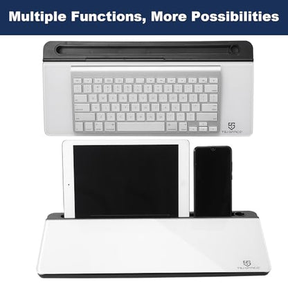 Desktop Whiteboard Dry-Erase-Board - Computer Keyboard Stand White Board Surface Pad with Drawer, Desk Organizers with Accessories for Office, Home, School Supplies - Black - color: Black