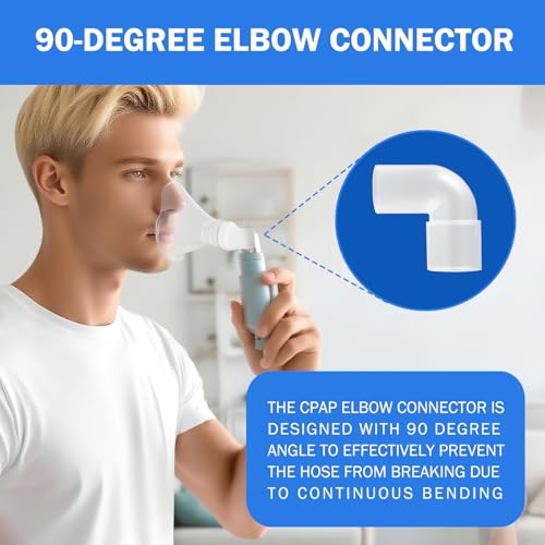 CPAP Elbow Connector Hose Adaptor Compatible with ResMed AirStart10,AirSense10,AirCurve10 and ResMed11 multiple models Machine ResMed 37394 Tubing Elbow Connector Replacement Kit