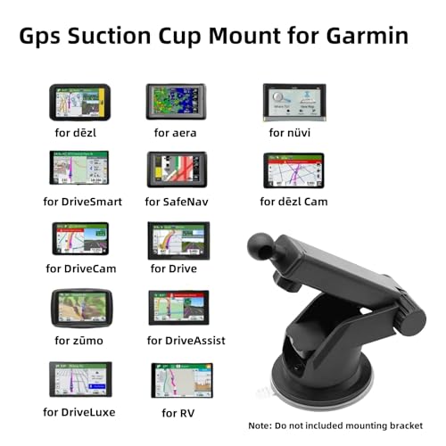 Replacement Suction Cup Mount Part, Suction Cup Bracket for GPS Ball Joint Flexible Mounting Disk Mount Windshield Dashboard Carplay Monitor GPS Suction Cup Mount for Garmin Mount