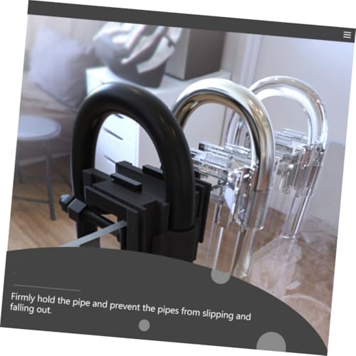 BESPORTBLE 2pcs Aquarium Fixed Clips Multifunctional Holder for Hose Water Transparent Space-Saving for Fish Tank Owners