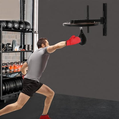 Speed Bag Platform, Heavy Duty Steel Construction Boxing Training Equipment, Minimizes Vibration and Noise, Boxing Speed Reaction Training for Training, Boxing, Exercise