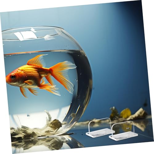 Happyyami 4pcs Acrylic Fish Tank Lid Handles Aquarium Cover Parts Double-Sided Adhesive Easy to Install for Aquariums and Fish Tanks