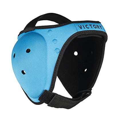 Wrestling BJJ Grappling Headgear - Adjustable Ear Guard - Ultra Soft Ear & Head Guard - Adult & Youth - color: Blue, size: Youth