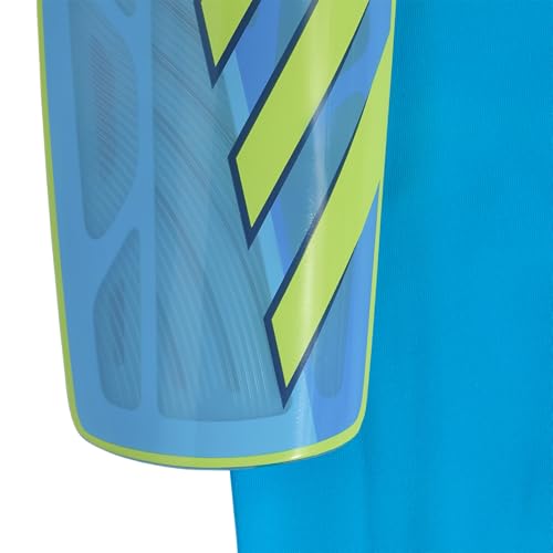 adidas Unisex Adult Tiro Soccer Shin Guards - color: Lucid Aquamarine/Lucid Ray Blue/Solar Yellow/Dusky Petrol/League, size: Small