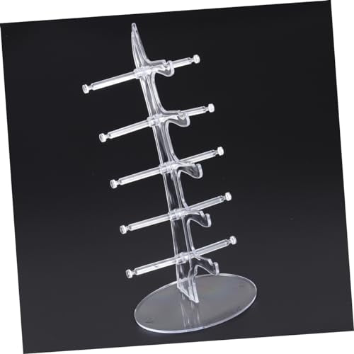ULTECHNOVO 5pairs Transparent Acrylic Sailboat Glasses Display Stand Rack for Sunglasses and Eyeglasses Home Use and Glasses Shop Showcase