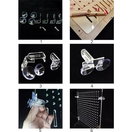 Rygcrud Aquarium Divider – 5mm Thick Transparent Acrylic Panel with Suction Cups, Fish Tank Isolation Board Partition for Divide Space(55x75cm) - size: 55x75cm
