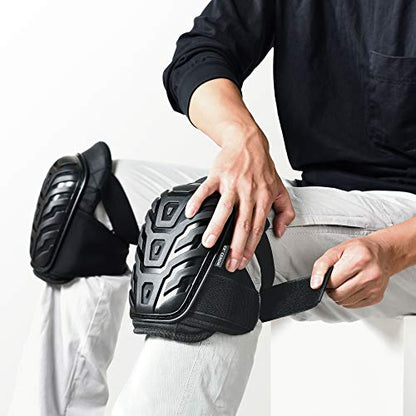 CE' CERDR Professional Knee Pads for Work - Heavy Duty Foam Padding Kneepads for Construction, Gardening, Flooring with Comfortable Gel Cushion to Save Your Knees (Knee High) - style: Knee High