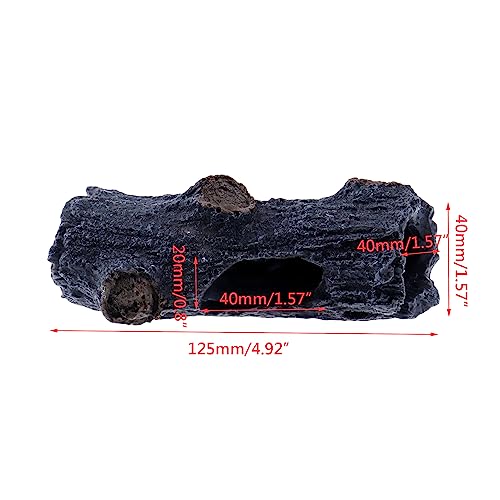 Wealrit Resin Tree Stump, Hollow Log, Aquarium Landscape Decoration, Caves and Hides for Fish