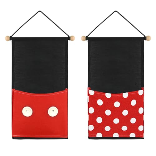 RUNROLE 2 Pack Narrow Fish Extenders - Single 1 Pocket Hanging Storage Organizer, 8 Inch Width to Right Fit the Cabin Door, Easily Customize, 2026 & 2027 FE for Gift Exchanges and Pixie Dust