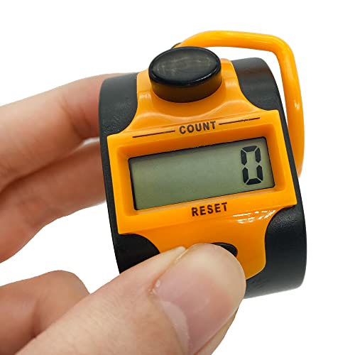Tally Counter Digital LCD Electronic Handheld 5-Digit Number Count Clicker - color: Blue