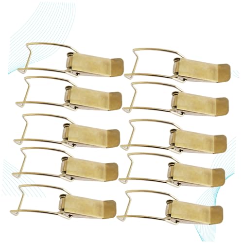 10Pcs Adjustable Pot Lid Hooks Spring Clip Kitchen Buckle for Pot Covers Multifunctional Carabiner for Cooking and Outdoor Use Non-Slip Design Random Color