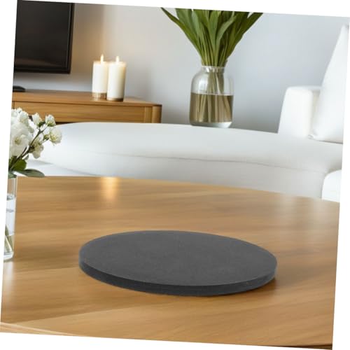 POPETPOP Fish Tank Mat Round Non Slip Cushion for Aquariums Soft Pad with Shock Absorption for Micro Landscape Bottles and Fish Tank Bottom Film