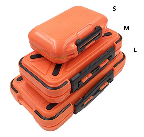 Waterproof Fishing Lure Box Spoon Hooks Baits Storage Tackle Box Containers for Casting Fishing Fly Fishing,Large/Medium/Small Lure Case
