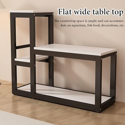 Fish Tank Stand,Heavy Duty Aquarium Stand with Non-Slip Foot Pads, Durable Fish Tank Rack for Terrariums, Scratch-Resistant Support for Secure Placement, Ideal for Home and Office Use