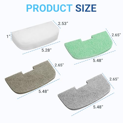 Canister Filter Maintenance Kit for Fluval 107 207 Canister Filter, Aquarium Filter Maintenance Kit 106 206 Pads