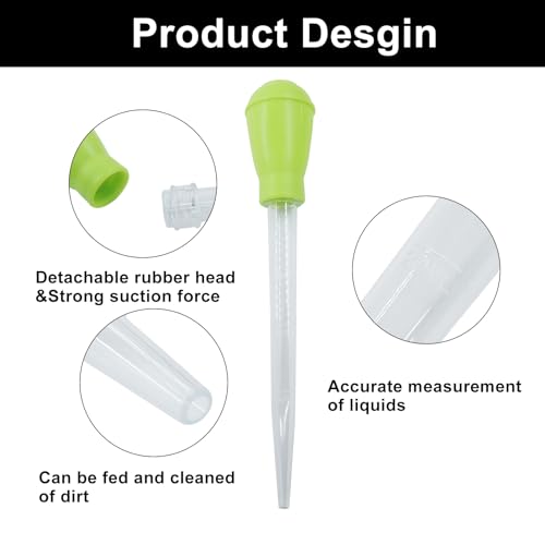 Murtenze 2 Pack Manual Fish Tank Water Changer Aquarium Dropper, Green Clean Pipette Dropper Waste Remover, Mini Gravel Cleaning Straw for Aquarium Cleaning/Aquarium Owners