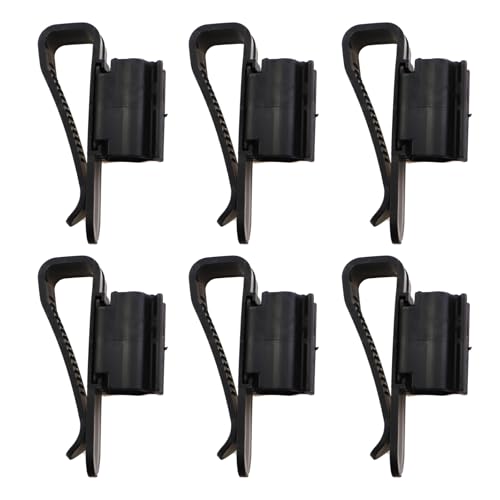6PCS 9.7x5.3cm Black Hose Holders Adjustable Fish Tank Hose Clamp Aquarium Hose Clamp ABS Plastic Clip Suitable for Pipe with a Diameter of 8-16mm