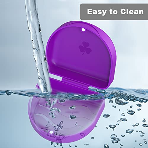 BVN Retainer Case, Magnetic Aligner Case for Braces and Mouth Guards - color: Purple