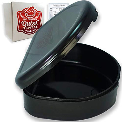 QUIST (TM) Solid Orthodontic Retainer Case (Black) - color: Black