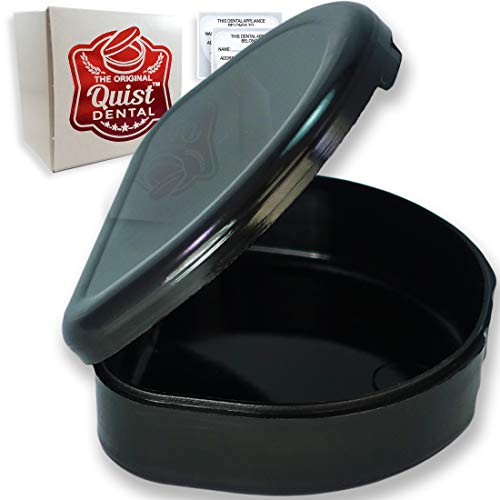 QUIST (TM) Solid Orthodontic Retainer Case (Black) - color: Black