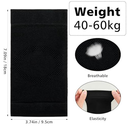 COMNICO Elbow Brace Compression Sleeve Nylon Tennis Golfers Elbow Joint Support Sports Protection Arm Support Sleeves Pain Relief Pads for Women Men (Black)