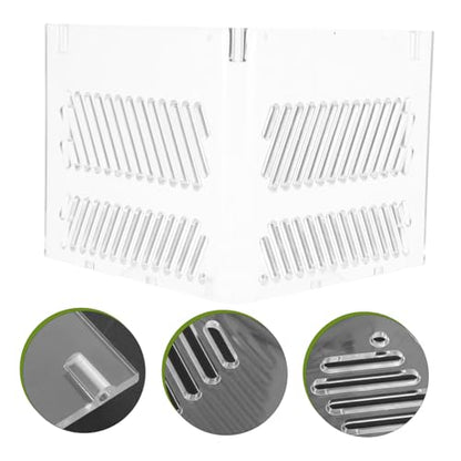 UPKOCH Aquarium Sand Guard Isolation Box for Fish Tank Acrylic Grid Plate Pump Guards Wire Management