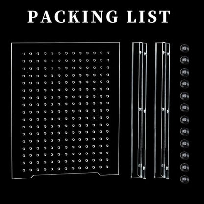 Fish Tank Divider, Transparent Acrylic Separator Plate with Suction Cups for Aquarium, Aquarium Divider Grid, Fish Tank Accessories