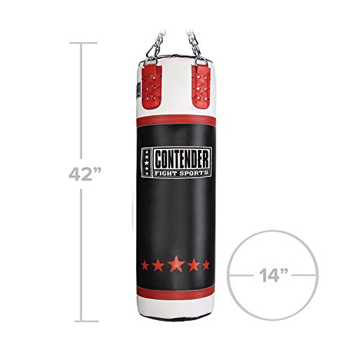 Contender Fight Sports Leather Boxing Punching Heavy Bag (Filled), 150-Pound - size: 70lbs