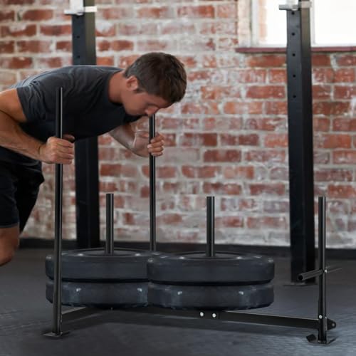 Weighted Power Sled for Speed and Strength Training - Push and Pull Prowler,300LB - style: A