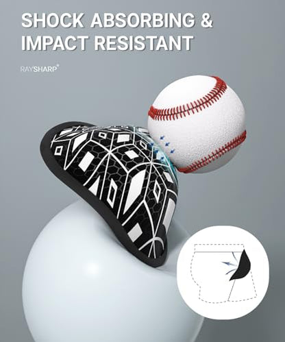 RAYSHARP Baseball Cup Youth Boys - Soft Foam Protective Cup Ages 7-12 Kids Athletic Cup for Football Lacrosse Hockey MMA Baseball Accessories - color: 1 Pack Black White