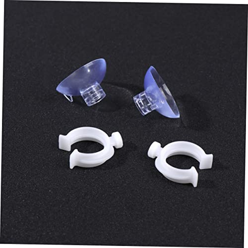20pcs Professional Cup Clamps for Aquariums Hose Clip Fixing Bracket for Fish Tank Pump Holder Easy to Install and Uninstall - size: 3X1.6X0.5cm