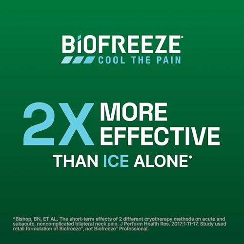 Biofreeze Pain Relief Roll On, Cooling Menthol Relief, 3 FL OZ (3 pack) - size: 3 Fl Oz (Pack of 3), style: Green