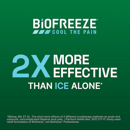 Biofreeze Pain Relief Roll On, Cooling Menthol Relief, 3 FL OZ (3 pack) - size: 3 Fl Oz (Pack of 3), style: Green